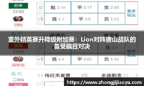 室外精英赛升降级附加赛：Lion对阵唐山战队的备受瞩目对决